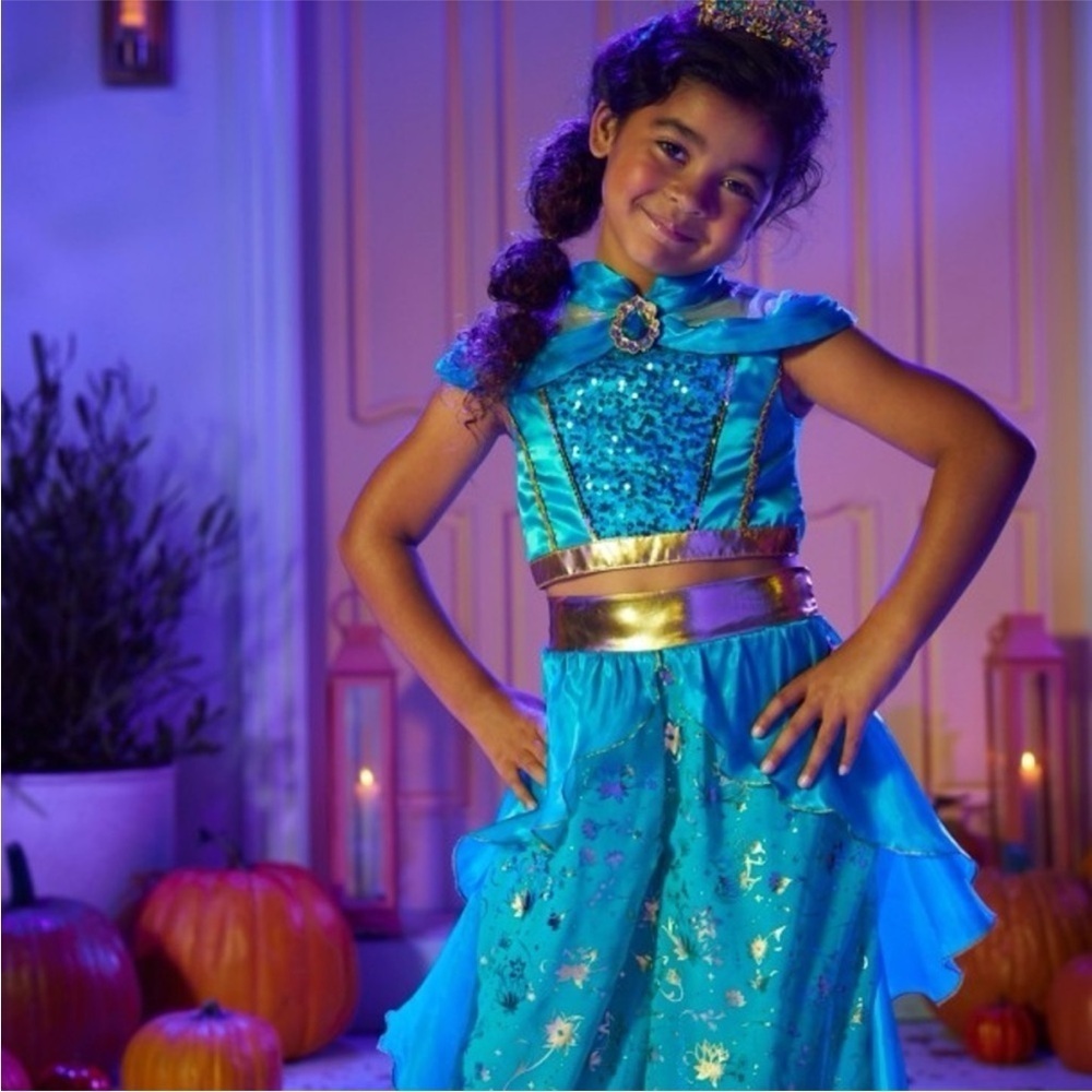 DISNEY Princess Jasmine 2 Piece Halloween Dress Up Costume